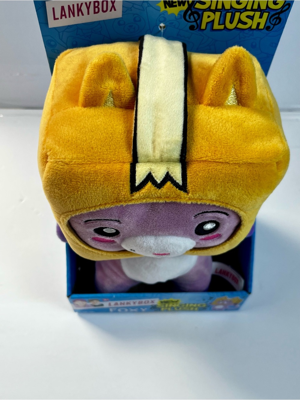 LankyBox Foxy Singing Plush Toy in Purple and Yellow - sku143 - Picture 4 of 4